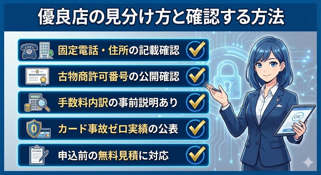 優良店の見分け方と確認する方法