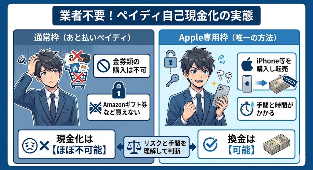 業者を使わずペイディを自分で現金化する方法